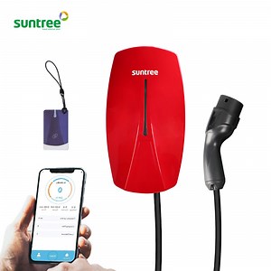 [Hot Item] Suntree Manufacture Wall-Mounted 11kw 16A Three-Phase IP65 Ocpp AC EV Charger Wallbox with APP Function