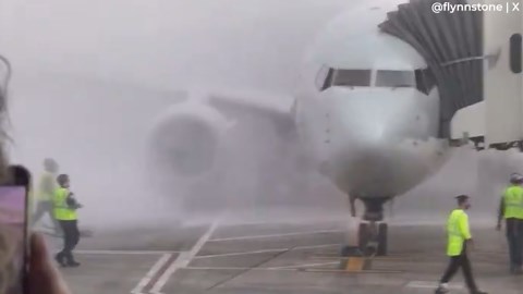 American Airlines Boeing 737-800 Engine Fire At Denver International