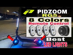 Best Electric Scooter LED Lights Setup (PIDZOOM RG5) Apollo GO
