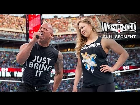 The Rock & Ronda Rousey vs. Triple H & Stephanie McMahon