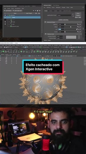 Como Criar Efeito Cacheado com XGen Interactive