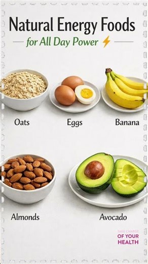 Natural Energy Foods for All Day Power #Energy