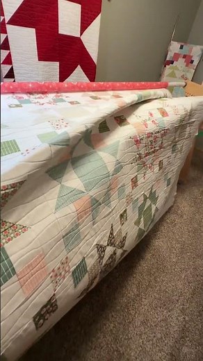 Part 5 Loading quilt top to old wooden Grace frame