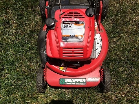 Snapper Big 6 Ninja Lawn Mower Model FRP216012 - Replacing the Starter Rope! - June 6, 2015