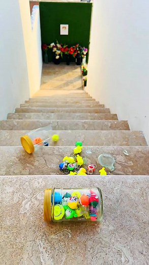 Colorful Ponytails Burst, Keychains Crash & Blue Smash! 💥🌈🔵#asmr #satisfying #trending #shorts | Bottle Burst ASMR