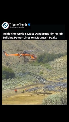 Building power lines in remote mountains requires one of the toughest and riskiest jobs in aviation. Massive steel pylons are placed on rugged ridges where no ground crane can operate, demanding extreme skill and precision. Pilots rely on the Sikorsky S-64 Skycrane — a heavy-lift helicopter built to carry loads exceeding 20,000 pounds with pinpoint accuracy. Balancing tons of steel midair, they work in intense crosswinds and shifting weather. Ground crews guide each movement through radio commun