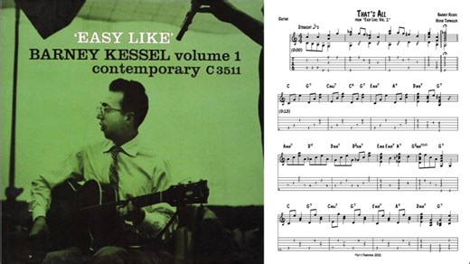 That's All - Barney Kessel (Jazz Guitar Transcription)