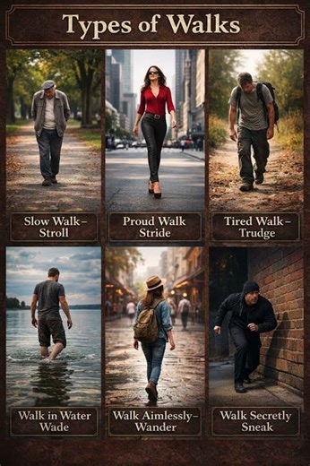 6 Powerful Walking Words You Must Know #learnenglish #viralshort #englishvocabulary