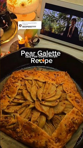 Easy Pear Galette Recipe 🍐🍂 #cozy #baking