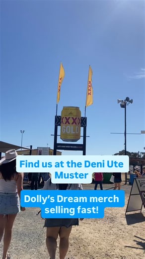 3.2K views · 773 reactions | Come and find us at the Deni Ute Muster! Our Dolly’s Dream merch has been flying off the shelves so you better come quick legends! Shark man will show you where to find us 麗 #dollysdream #deniutemuster | Dolly's Dream | Facebook