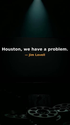"Houston, we have a problem." — Jim Lovell (1995) #Shorts