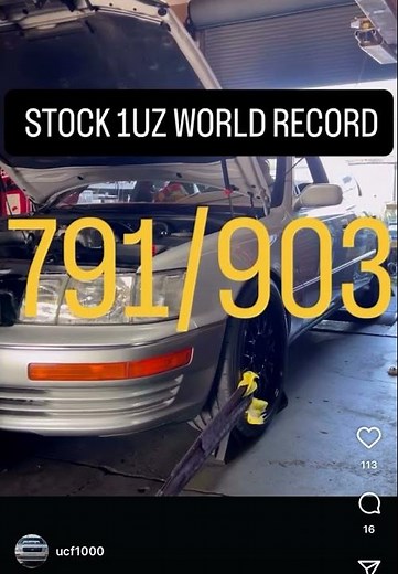 Stock Block 1uz World Record, 791whp/903wtq. LS400