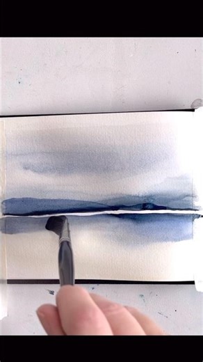 For more minimalist watercolour landscape demos see my short course. Link in comments. #watercolor