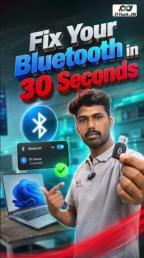Bluetooth Not Working on Your Windows PC? Try This Easy Fix! 💻 #trending #techtips #shorts #reels