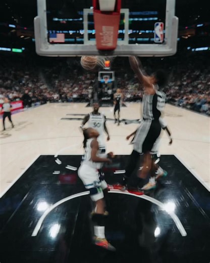 this angle of Dylan’s dunk 🤯 #DylanHarper #Spurs #NBA | dylan harper