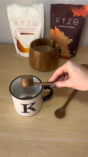 RYZE's Ritual Set elevates coffee into a full experience. Made in the USA, this set contains 2 bags of our Iconic Mushroom Coffee with 6 Adaptogenic Mushrooms paired with a creamy, nutrient-dense probiotic superfood creamer. Including handcrafted essentials made from acacia wood: a storage jar, measuring scoop, and stirring spoon, plus a recipe booklet to inspire new tasty blends. Every detail is designed for a mindful coffee moment that sets you up for the best day. Try now for 25% OFF⬇️ https: