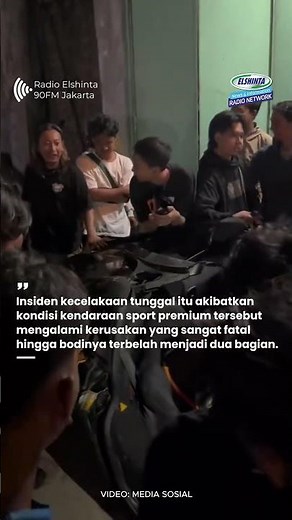 KECELAKAAN MCLAREN YOUTUBER ANDRA ST HINGGA BODI MOBIL TERBELAH DUA DI SUKOHARJO
