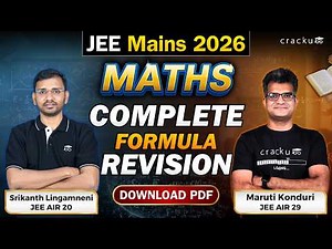 JEE 2026 🔴 Complete Maths Formula Revision | Maths Important Formulas| JEE Revision