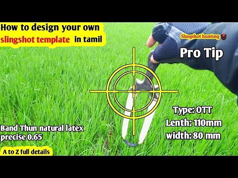 How to design your own Slingshot template|Slingshot hunting |bushcraft|Slingshot