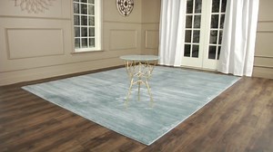 SAFAVIEH Alexa 14 in. Silver/Black Granite End Table FOX2501B
