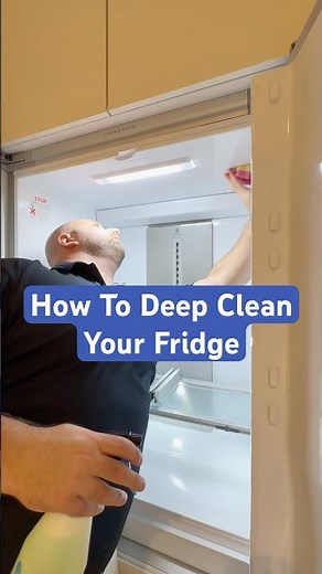 Deep cleaning a fridge made easy 😊