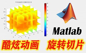 matlab酷炫动画旋转切片云图/gif动图/slice/插值/griddata/imwrite/科研作图/画图/绘图/云图/函数/有限元/教学/三维云图/