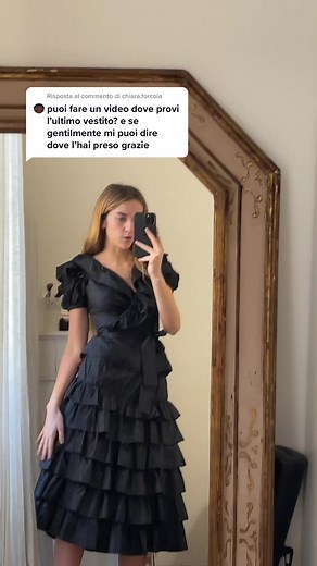 Exploring the Elegance of a Black Ruffled Dress