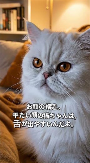 猫が「舌」をしまい忘れるのはなぜ？ピンクのチラ見せに隠された3つの理由 #猫 #ペルシャ猫 #Blep #猫の習性 #猫の気持ち #猫の不思議 #猫あるある #猫のいる暮らし #癒やし動画 #愛猫