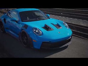 Edit - Blue Porsche 911 GT3 RS [4K]