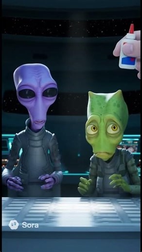 Aliens scared of glue