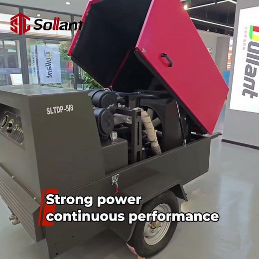 Diesel Portable Air Compressor delivers reliable power anytime, anywhere.