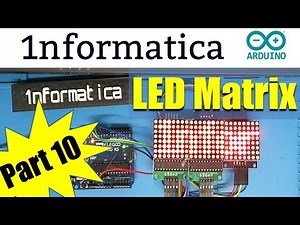 Elegoo UNO R3 Project Part 10 MAX7219 LED Matrix Module.