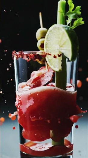 Tomato Spinning Fast Into A Bloody Mary | Dynamic AI Visual