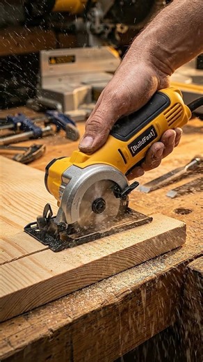 Perfect Flush Cuts with Mini Compact Circular Saw #tools #diy #woodworking