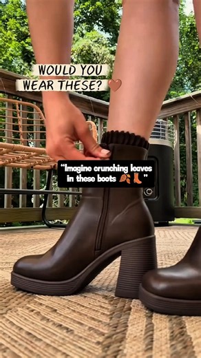 These Brown Boots Are MADE for Fall 🍂🤎 | Chic Ankle Boots #Shorts #shoes #ankle boots #ytshorts