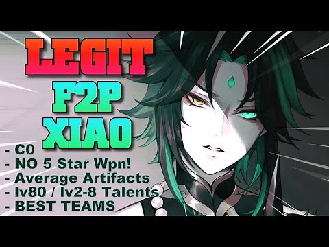 BEST ACTUAL F2P Xiao Guide - Best f2p Teams, Weapons, Artifacts & Gameplay | Genshin Impact