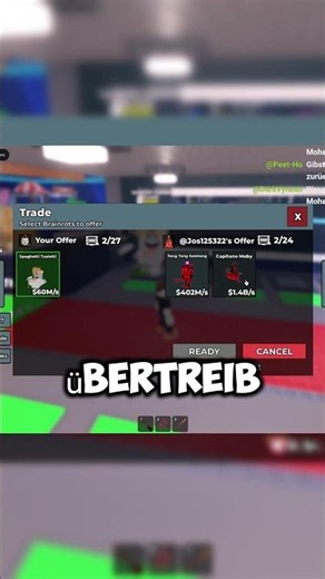 Schenkt er mir seinen Cursed Moby 😱 #roblox