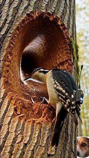 Downy Woodpecker POV 🐦🌲