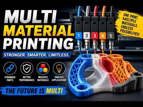 One Print, Multiple Materials! Amazing Multi-Material 3D Printing
