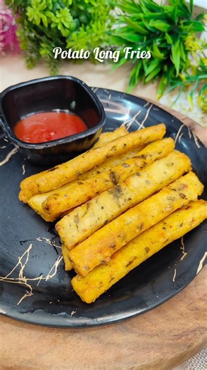 Potato Long Fries 🍟 Crispy & crunchy 🤤 #shorts