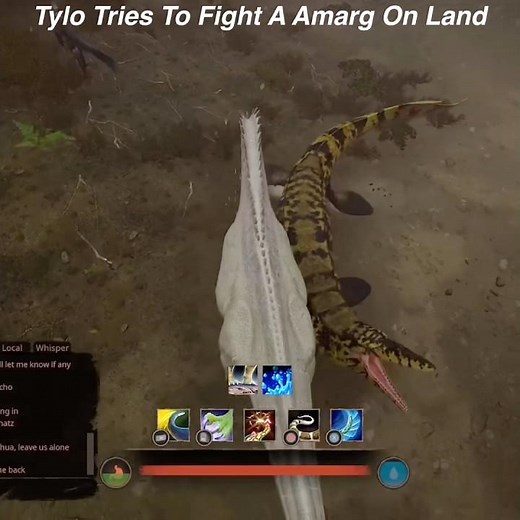 Path Of Titans- Tylosaurus decides to go out his way #pathoftitans #tylosaurus