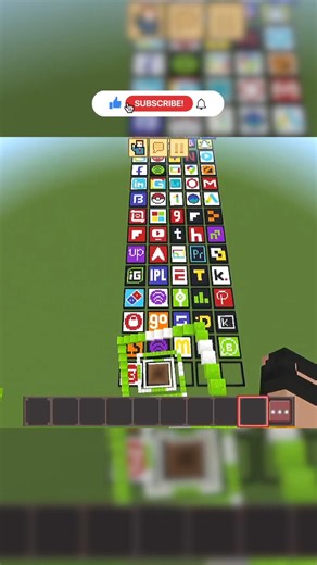 Satisfying Pixel Art In (Groupon Logo) #shorts#gaming#minecraft
