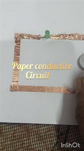 Science project| Paper conductive Circuit||LiKE| #experiment #scienceproject #shortvideo #shortsfeed