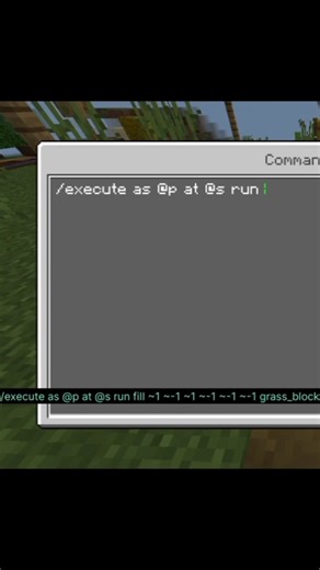 Minecraft Grass Command #shorts #minecraft