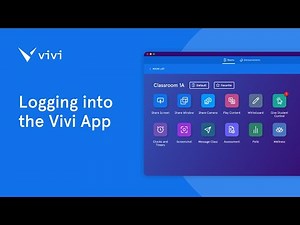 Logging into the Vivi App