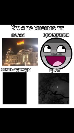 —Кто я по мнению тт: #песня #ореинтация #стильодежды #цвет Германия, гетеро, suit style(women, girl), серо-чорный]