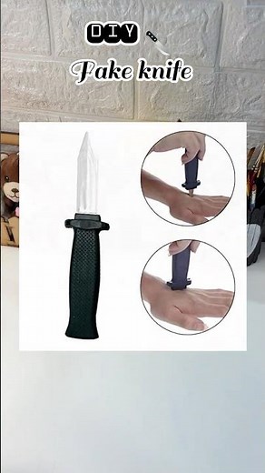 Diy fake knife 🔪 #shorts #diy #craft #prank #papercraft #youtubeshorts
