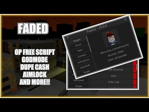 Da Hood script: FADED OP DH SCRIPT, GODMODE, DUPE AND MORE!