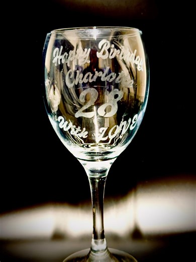 Personalized Engraved Gift Glasses, Monogram Anniversary, Custom Wedding Toasting Glass, Housewarming Gifts, Happy Birthday - Etsy
