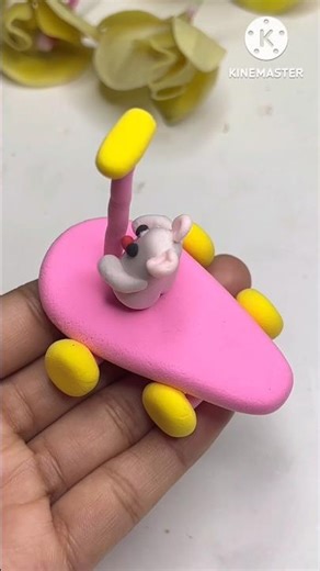 DIY idea 💕 How to make easily car with Super clay polymer #trending #music #clay #painting